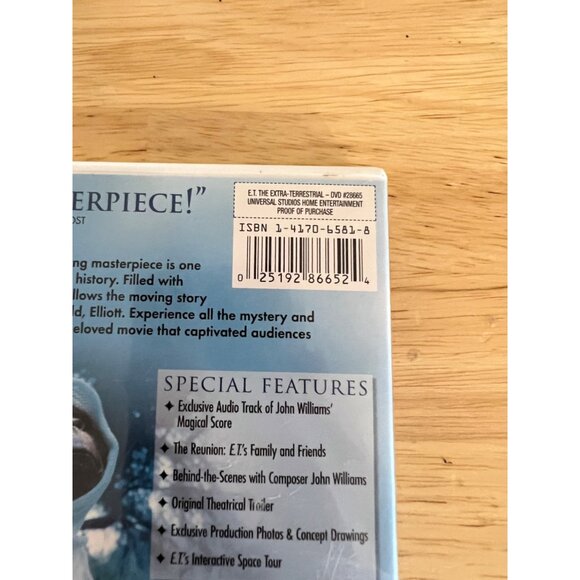 E.T. The Extra-Terrestrial DVD Full Screen 2005 Sci-Fi Movie Spielberg Pre-Owned - Picture 3 of 6